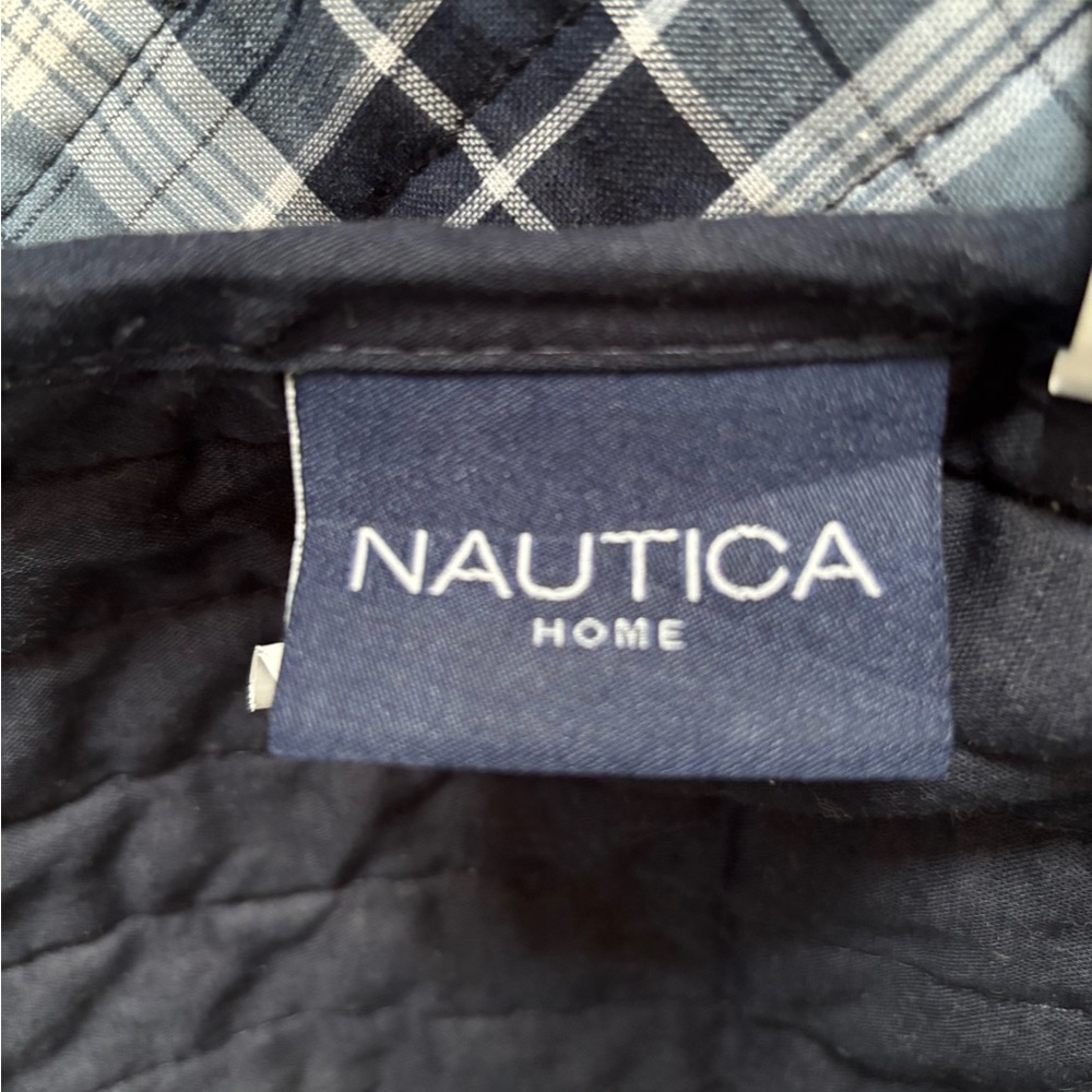 Nautica Blue and Gray Quilted Bedding Set - Picture 5 of 6